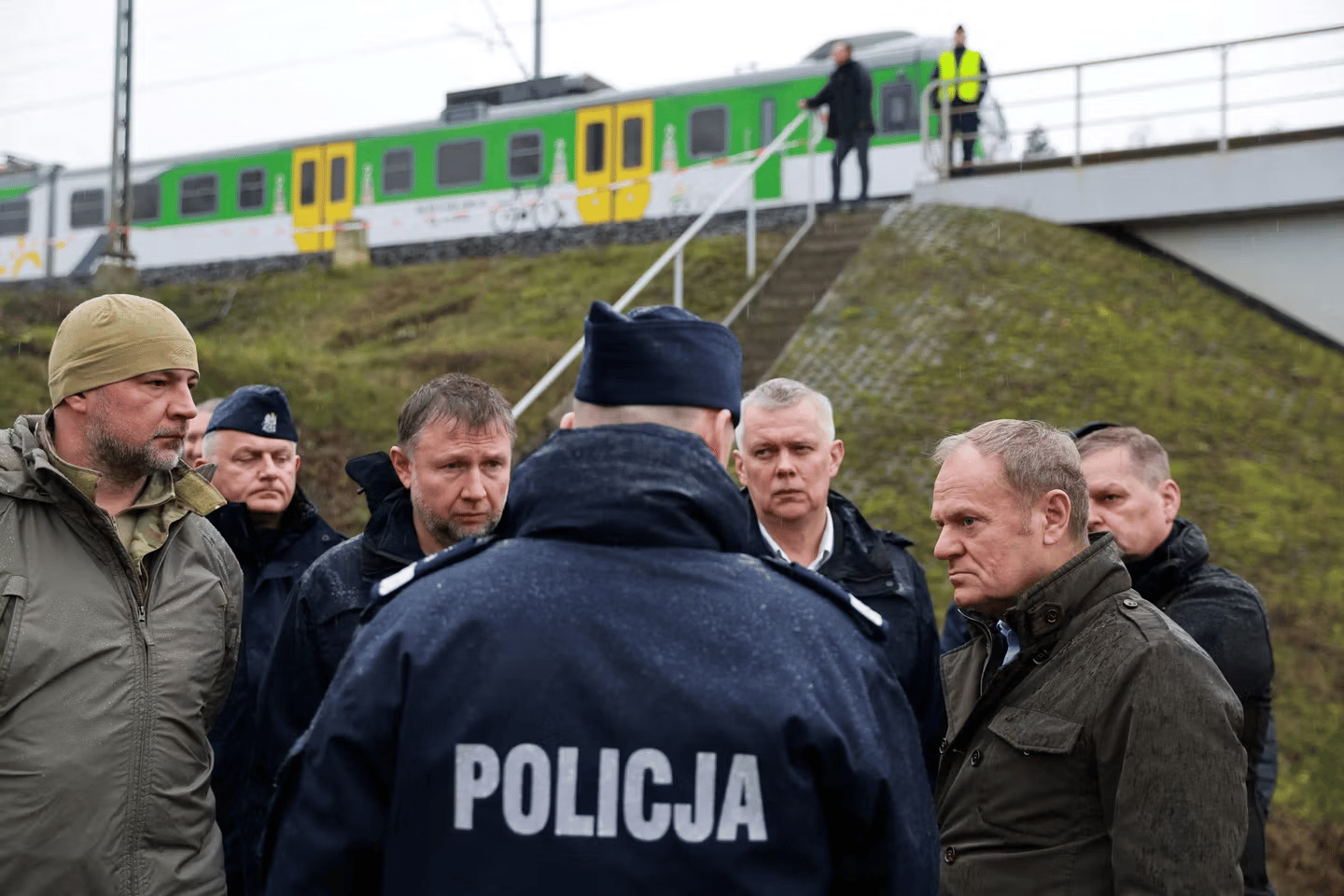 Poland railway sabotage Dorohusk Ukraine border explosion Interpol manhunt