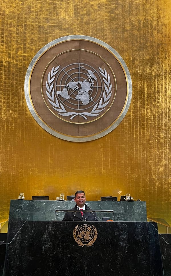Vineet Kumar, Founder, CyberPeace Addresses Global Leaders at the UN General Assembly WSIS+20 High-Level Plenary Meeting