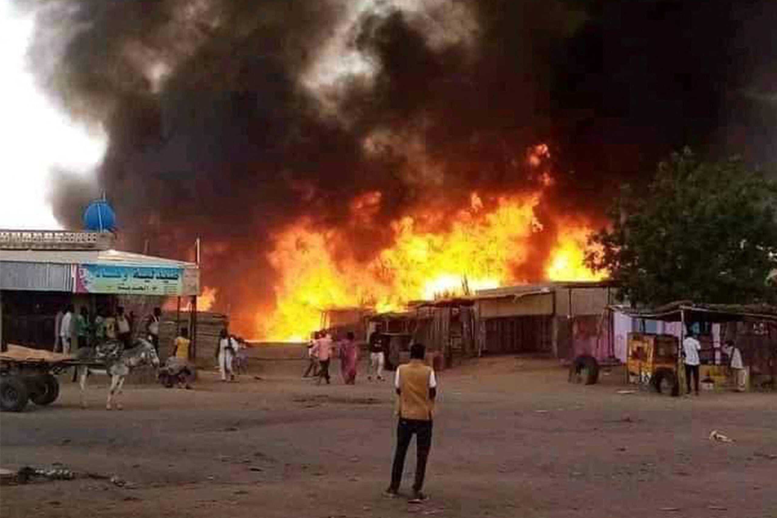 Smoke rises Adre border crossing SAF airstrike RSF accusation Chad Sudan