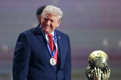 President Trump receives FIFA Peace Prize at 2026 World Cup draw Kennedy Center