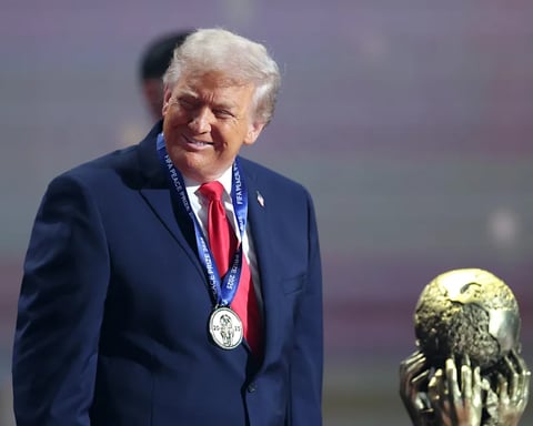 President Trump receives FIFA Peace Prize at 2026 World Cup draw Kennedy Center