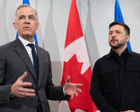 Mark Carney squanders $2.5B on Zelenskyy Halifax aid announcement amid Trump peace threat