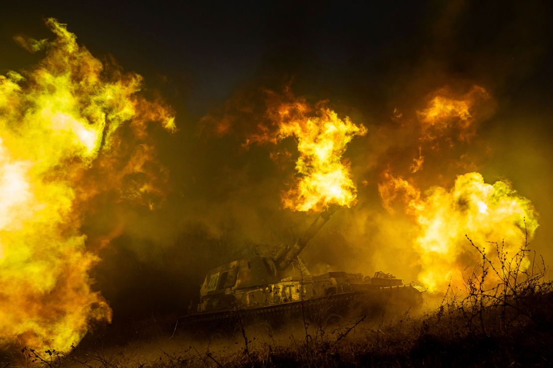 Donbas frontline conflict with artillery smoke in 2025 Russia Ukraine war