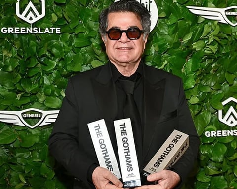 Jafar Panahi's daughter Solmaz Panahi accepts three Gotham Awards on behalf of imprisoned Iranian filmmaker at 2025 ceremony
