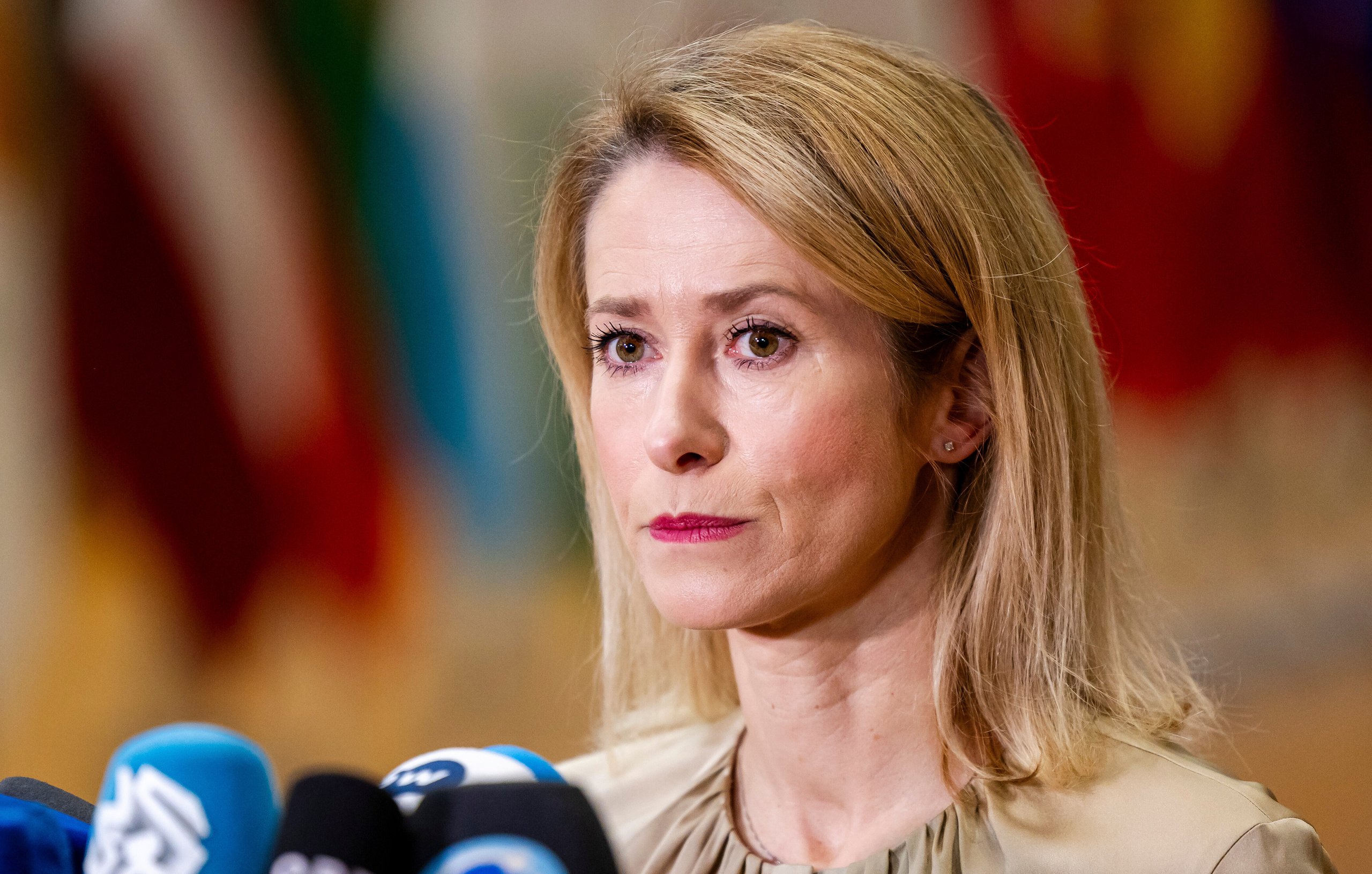 Kaja Kallas distances from Federica Mogherini EU fraud scandal
