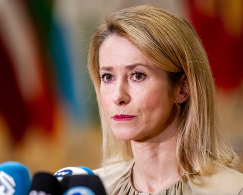 Kaja Kallas distances from Federica Mogherini EU fraud scandal