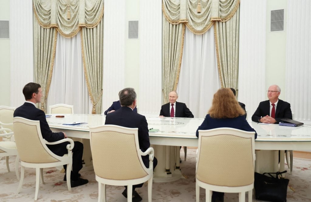 Putin Trump envoys Witkoff Kushner 5hr Moscow talks fail NATO proxy war