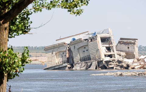 Floodwaters from Russian strike on Pechenihy Reservoir dam threaten Kharkiv
