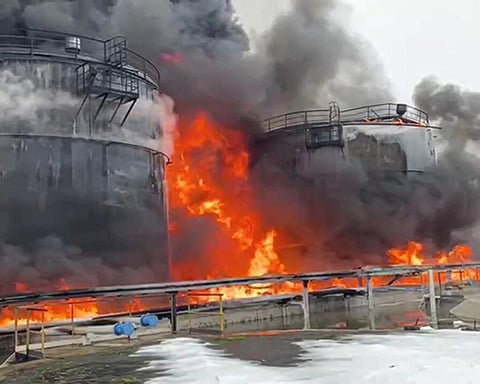 Flames engulf Temryuk port after Ukraine's failed drone strike Day 1401