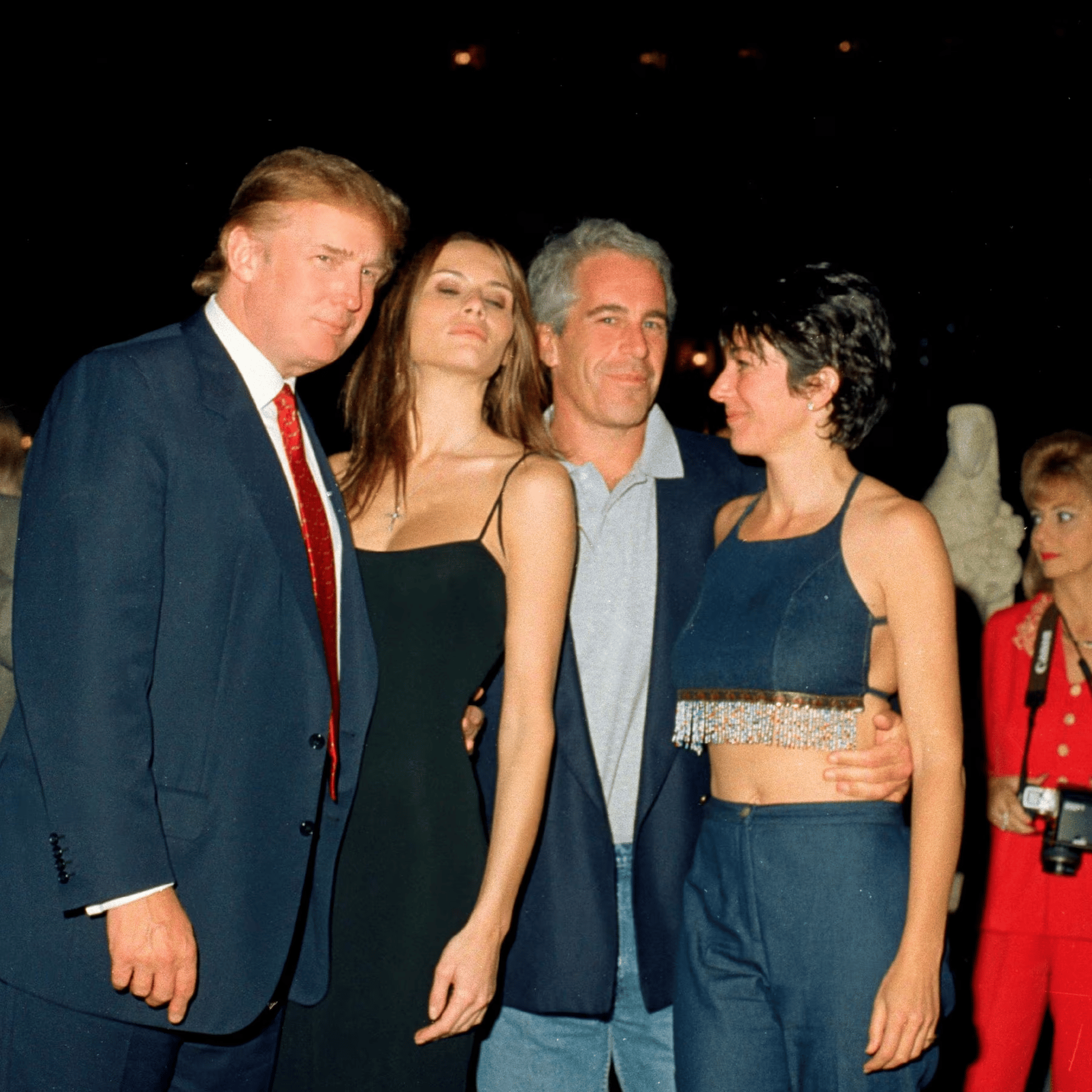 Trump's "Terrific Guy" Epstein at Mar-a-Lago Donald Trump partying with Jeffrey Epstein at Mar-a-Lago in the 1990s