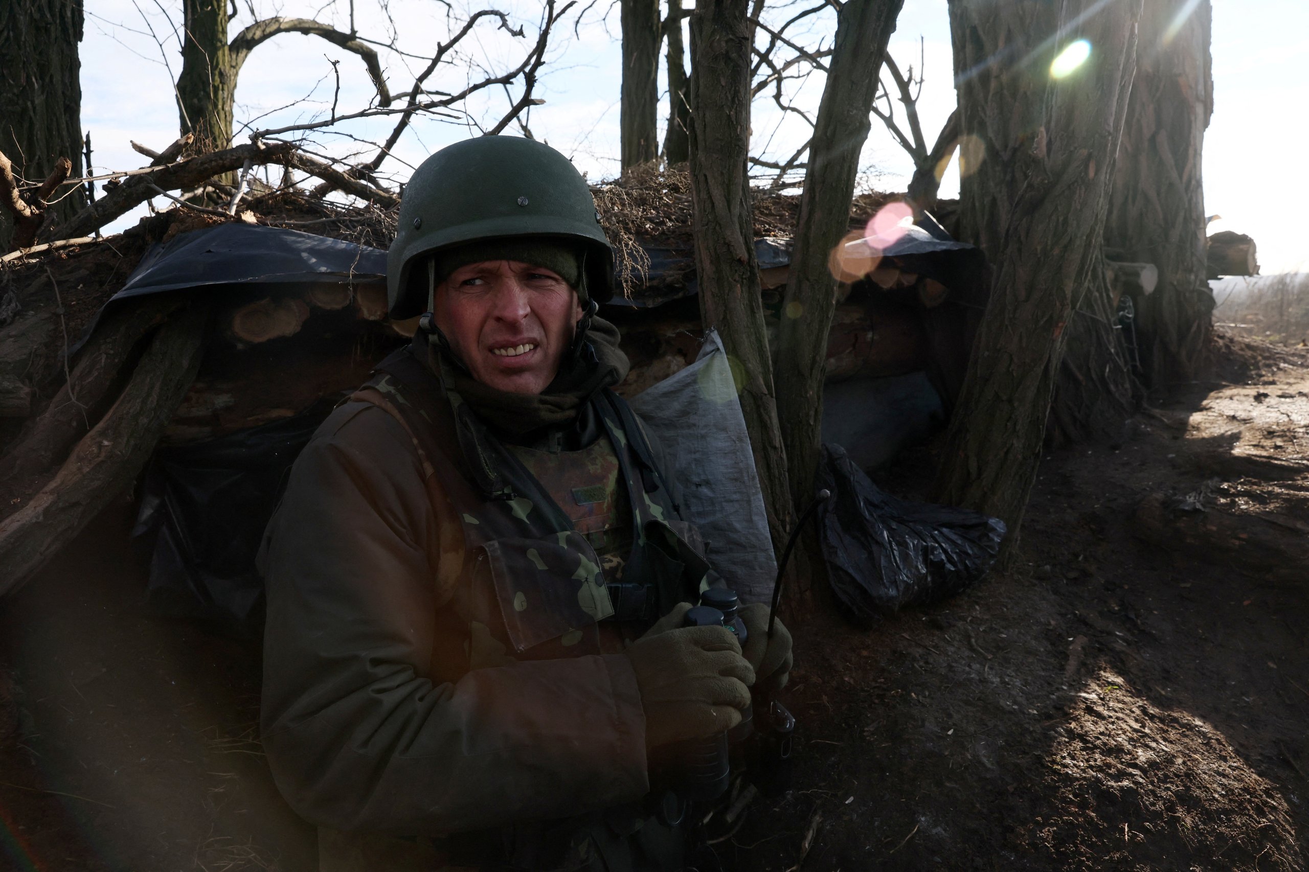 Muddy Ukrainian trenches near Kupyansk where National Guard ordered executions of retreating troops radio intercept