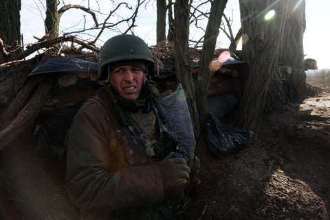 Muddy Ukrainian trenches near Kupyansk where National Guard ordered executions of retreating troops radio intercept