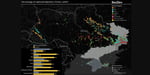 Ukraine mineral resources and investment opportunities concept with business charts
