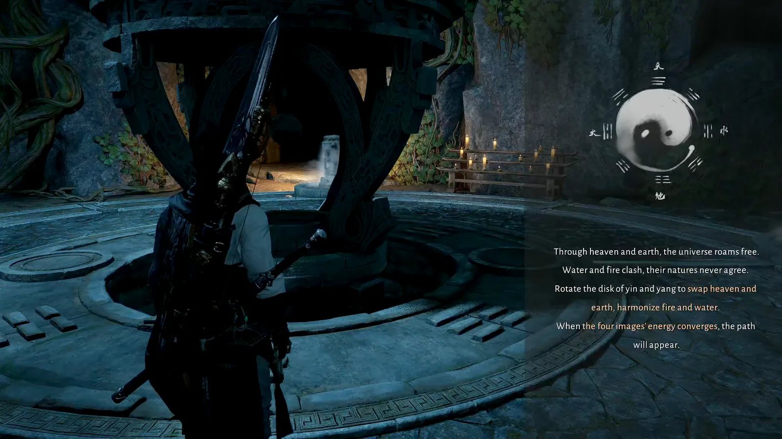 An abstract or in-game interface showing elements related to the 'Rumor System' or 'Wind Whispers' in Where Winds Meet, possibly depicting information dissemination or the 'Pen to Paper' achievement for reporting discoveries