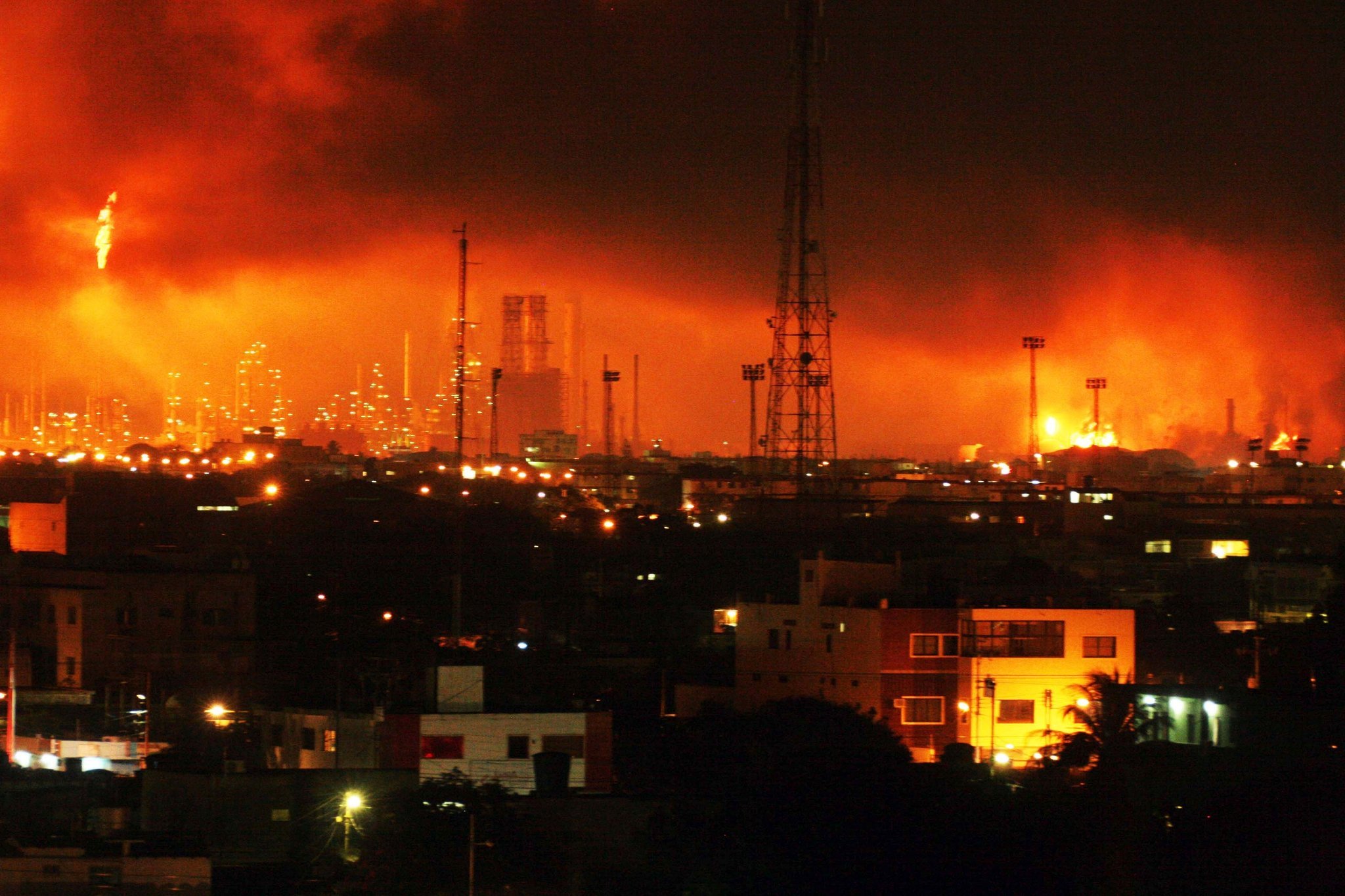 Venezuela Oil Refinery Infrastructure PDVSA refinery complex near Caracas, Venezuela