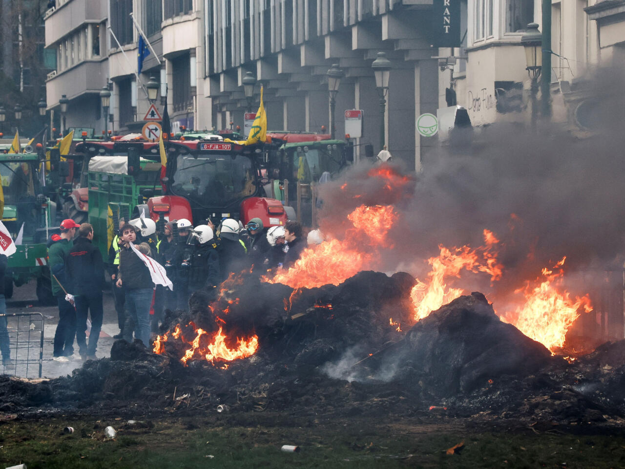 EU Farmers Protest Mercosur Deal European farmers protest against EU-Mercosur trade agreement