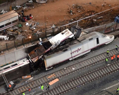 Spain train derailment in Córdoba as emergency services respond to deadly high-speed rail crash