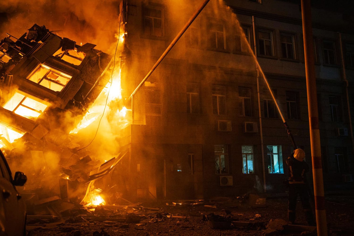 Russia Ukraine war day 1406 Odesa port burning after Russian strike