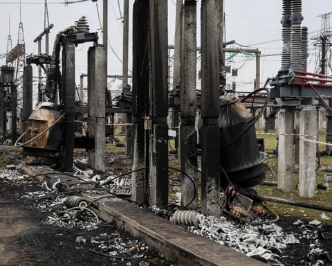 Russian drone strikes damage Ukraine’s energy grid during winter