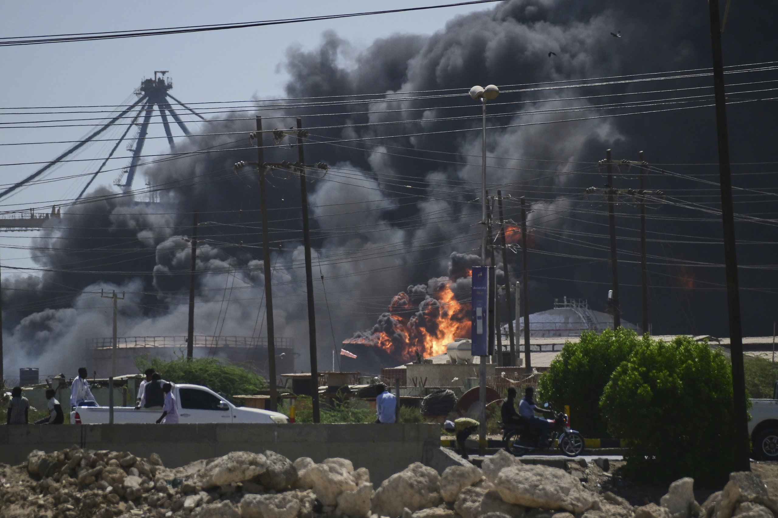 Sudan civil war damage in Khartoum after RSF drone strikes on civilian infrastructure
