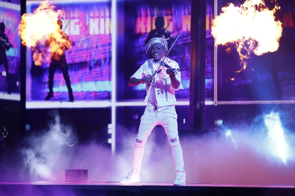 Brian King Joseph Electric Violinist Performance Brian King Joseph performing on America's Got Talent with his electric violin in 2018
