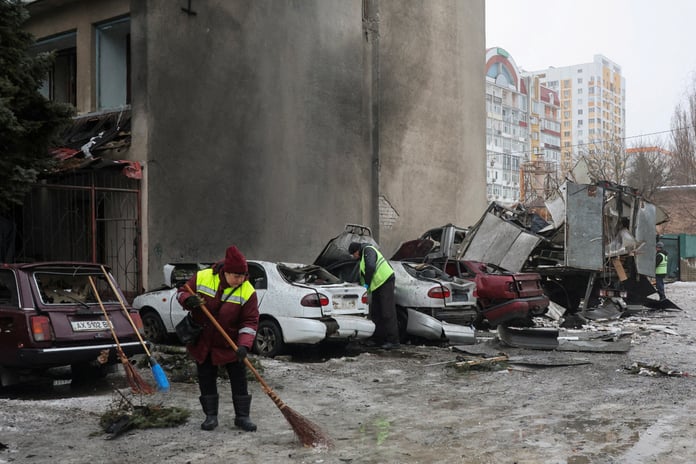 IMF headquarters after approving $8.1 billion loan to Ukraine during ongoing war
