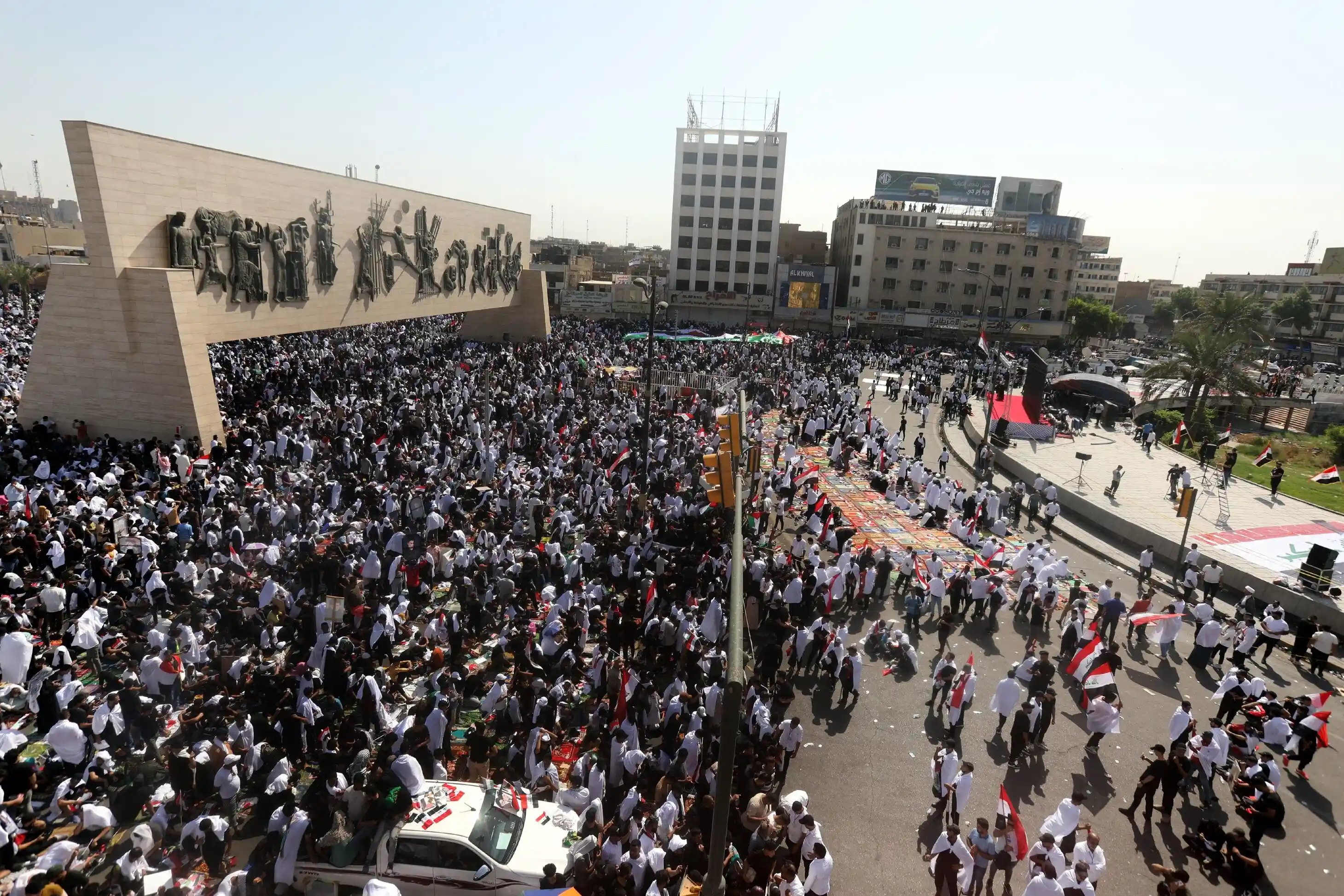 Protests against Western support for Israel Protesters in a Western city demonstrating against Israeli military actions in Gaza.
