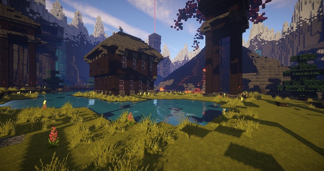 Build house in Minecraft game