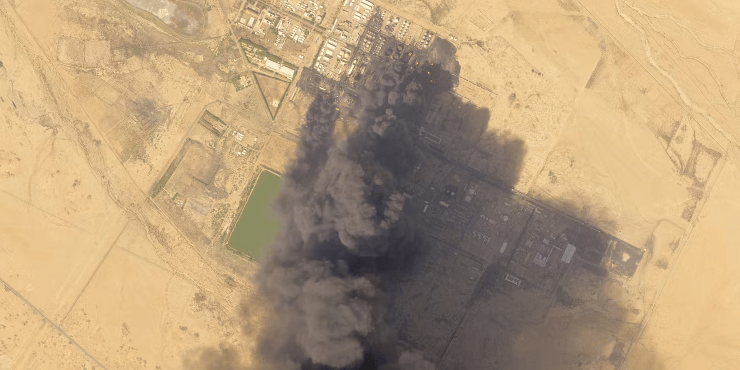 Aerial view of Darfur hospital destroyed in Sudan civil war drone strike