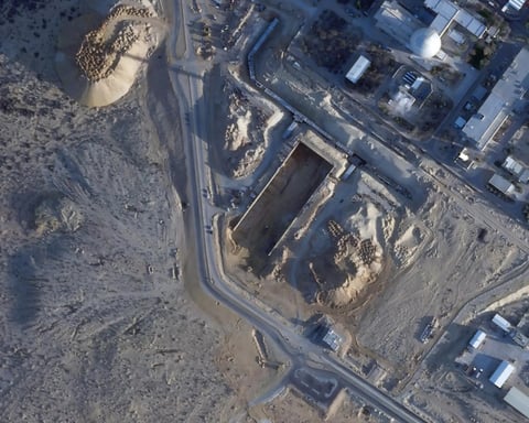 Construction work at Dimona nuclear site satellite image