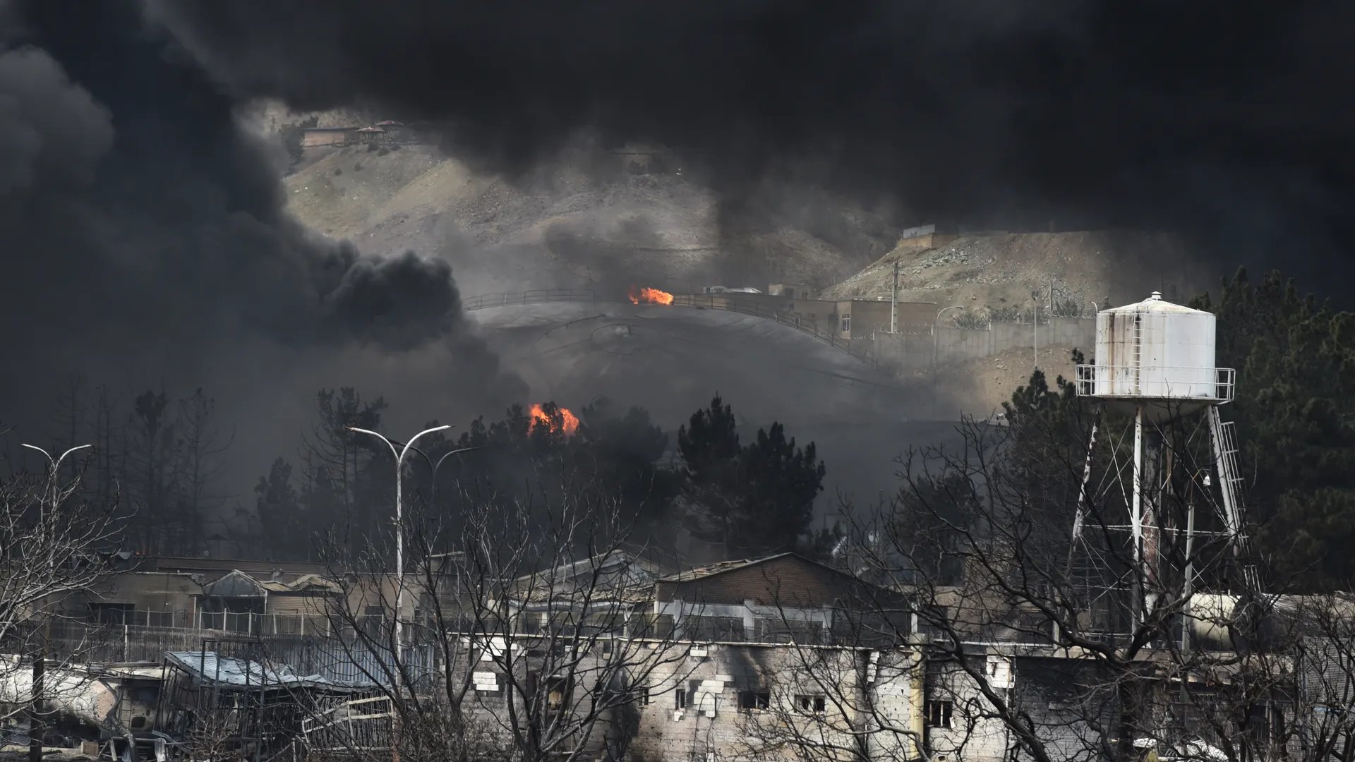 Smoke rises over Tehran after US and Israeli airstrikes during the Iran war