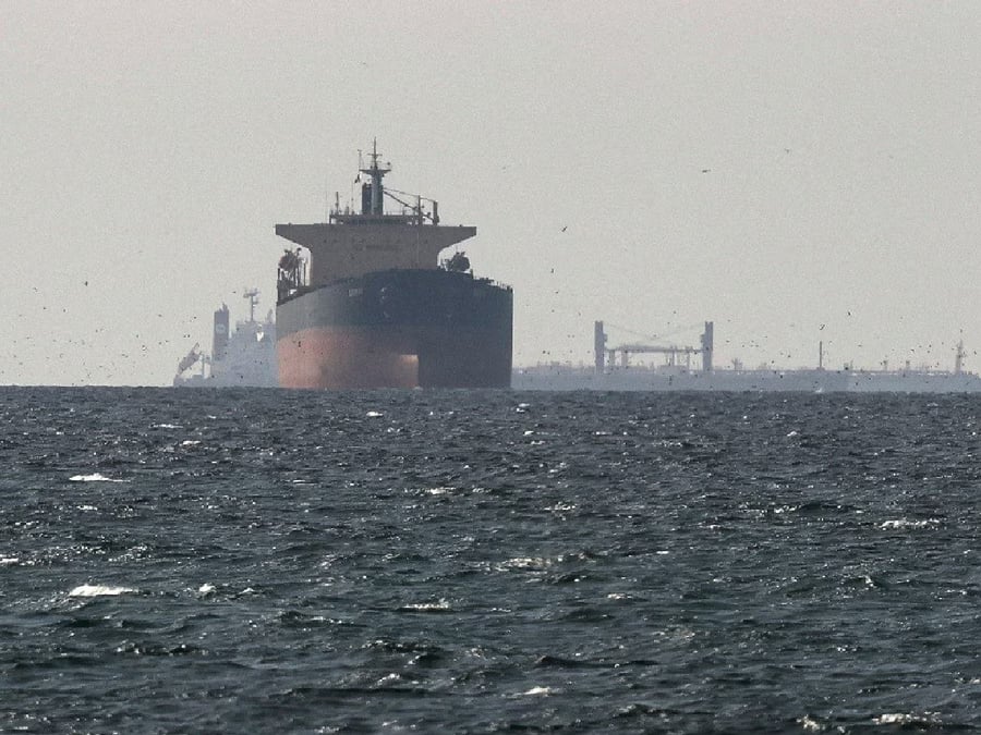 Oil tanker burning in Strait of Hormuz amid Iran war disrupting global energy supply
