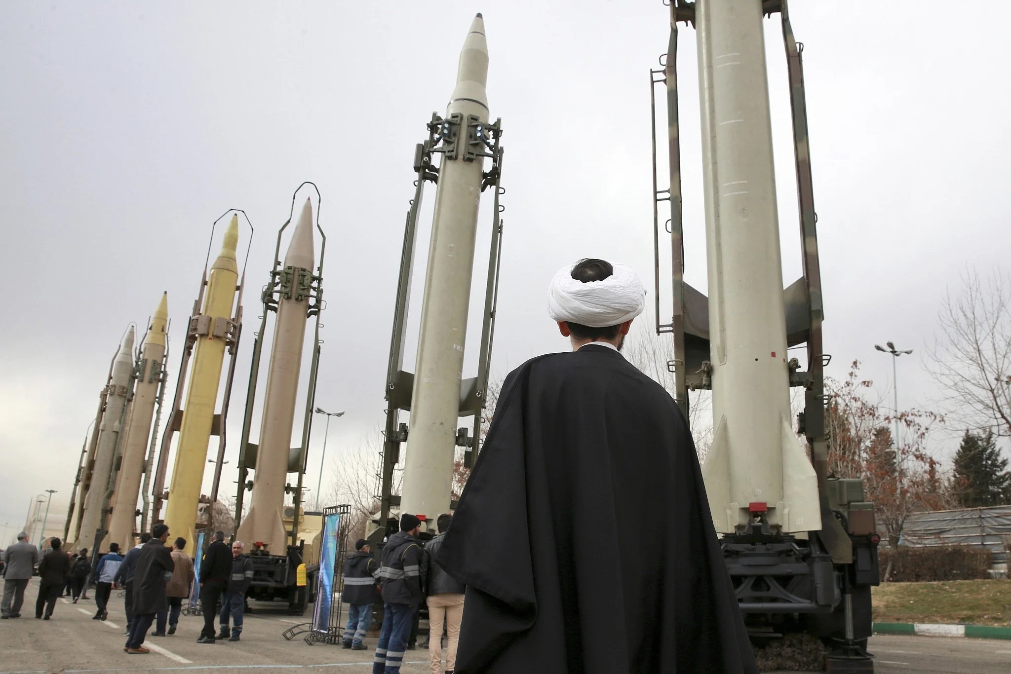 Iranian IRGC ballistic missile launch during military operation