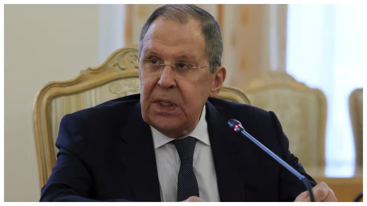 Sergey Lavrov speaking as Russian oil tankers sail despite US sanctions