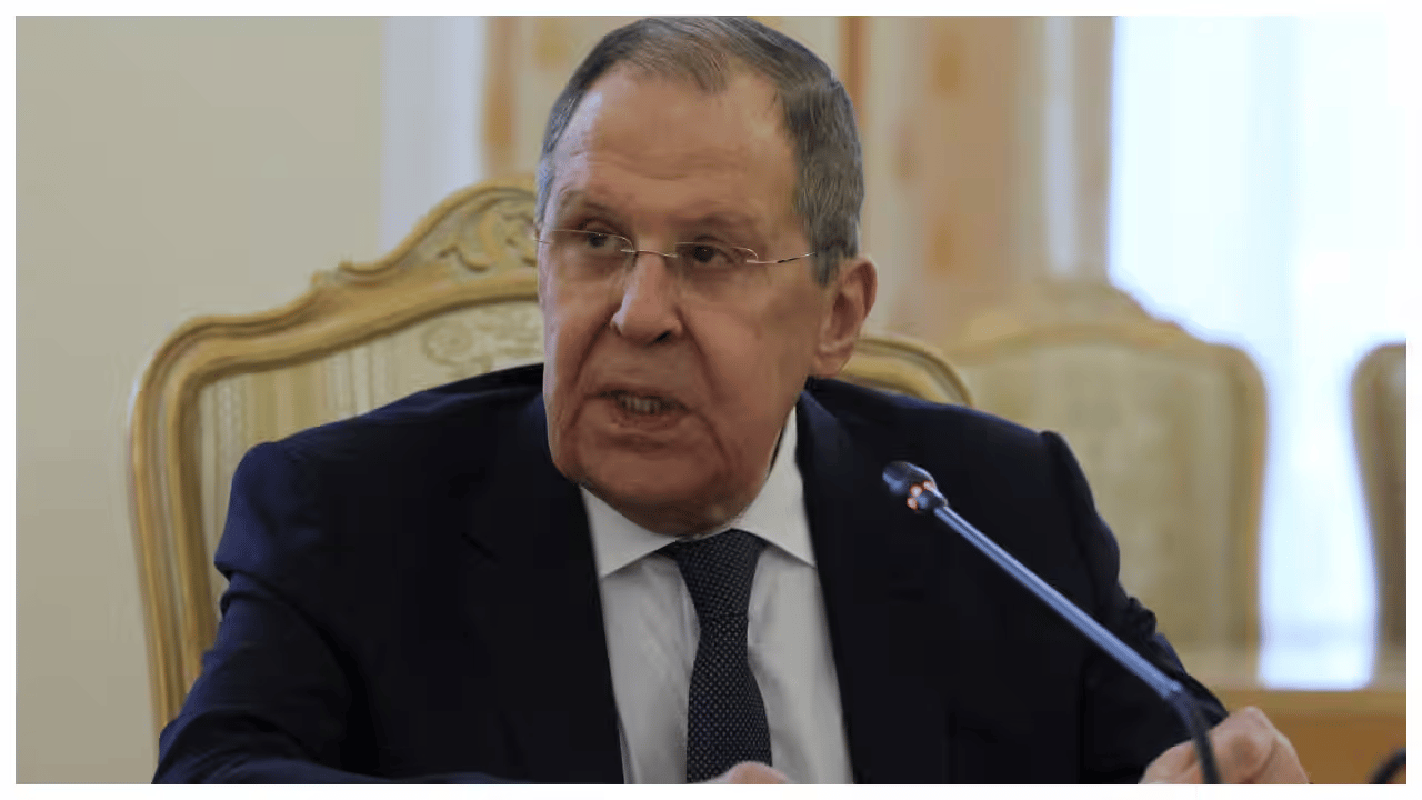 Sergey Lavrov speaking as Russian oil tankers sail despite US sanctions