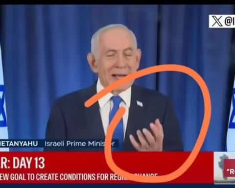 Netanyahu showing five fingers in video to debunk conspiracy theories