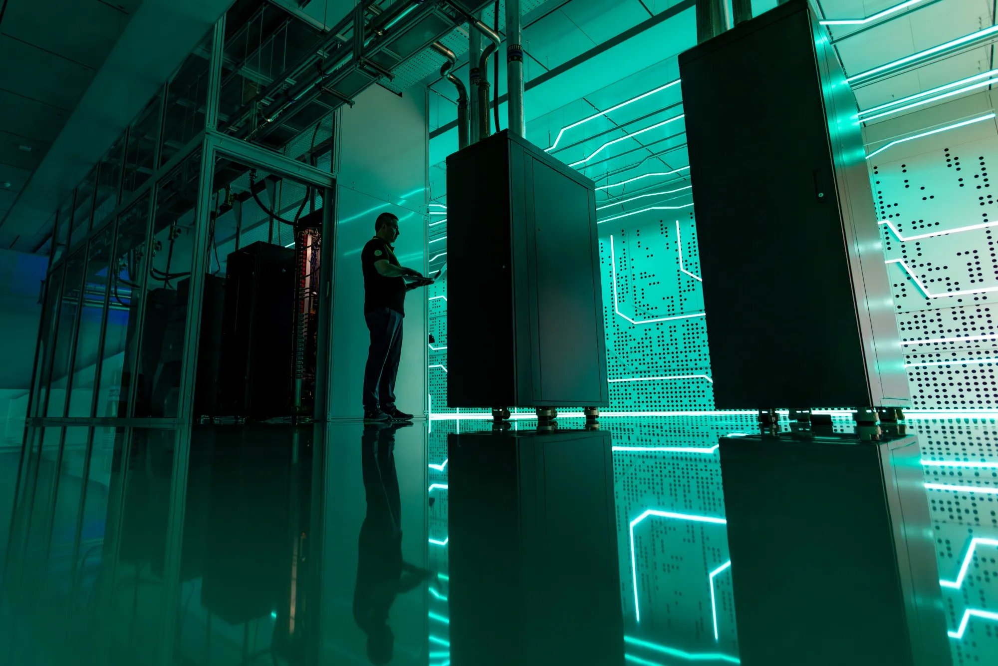 Nvidia AI chips powering data center servers as the US considers global export control rules