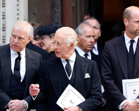 British royal family members gather at Westminster Abbey after Andrew arrest