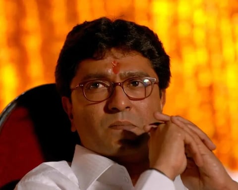 Raj Thackeray in MNS rally from stage in Maharashtra political event