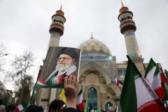Iran Supreme Leader Ali Khamenei after reported US and Israeli strikes in Tehran