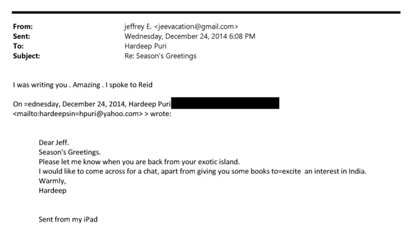 Ambani Epstein Connection Anil Ambani linked to Epstein Files communications