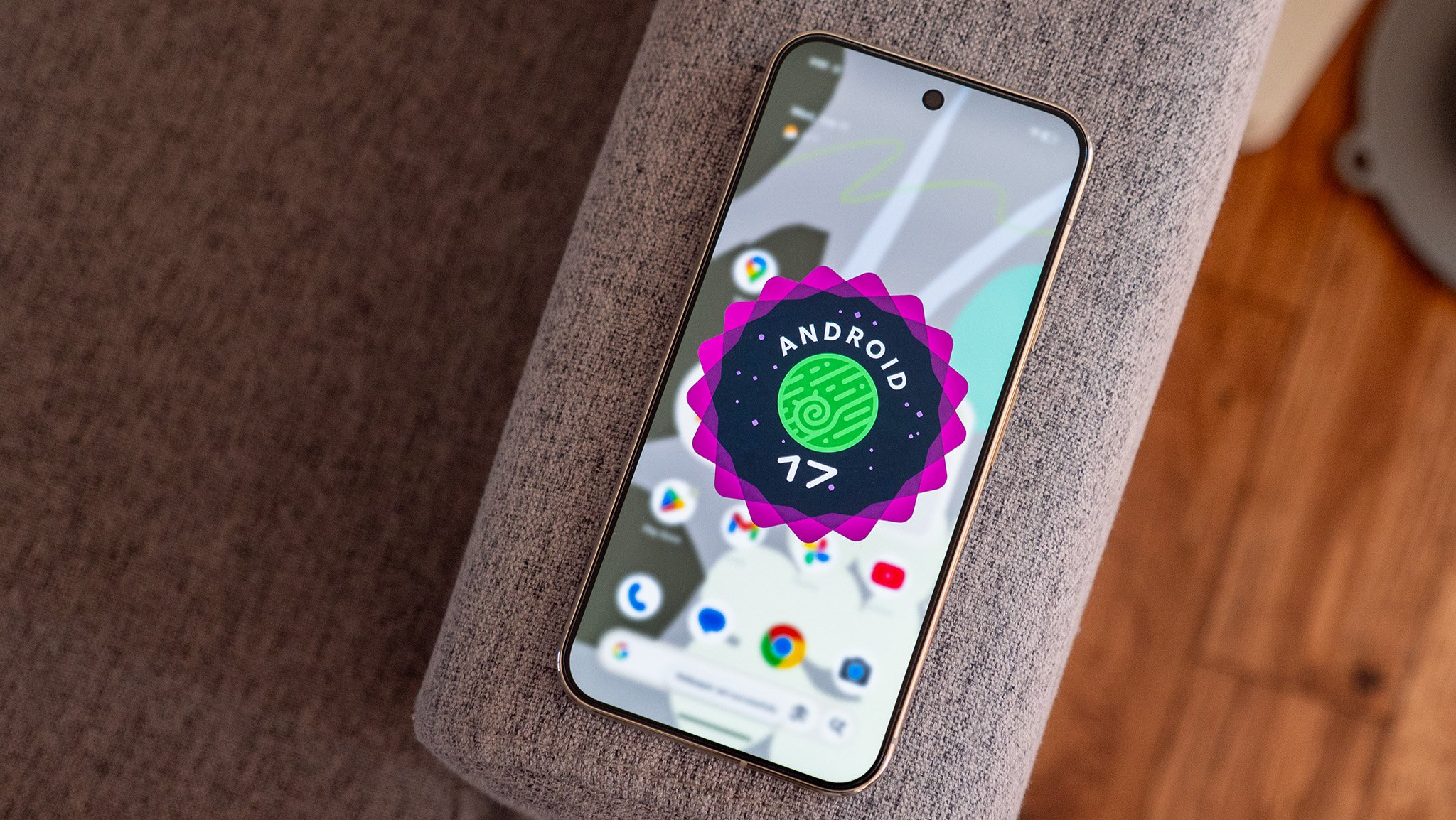 Android 17 QPR1 Beta 1 running on Pixel smartphone with system update interface