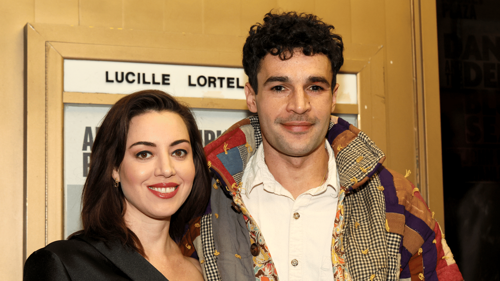 Aubrey Plaza and Christopher Abbott at Black Bear premiere