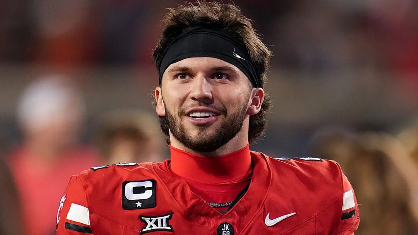Brendan Sorsby Texas Tech quarterback playing during college football game