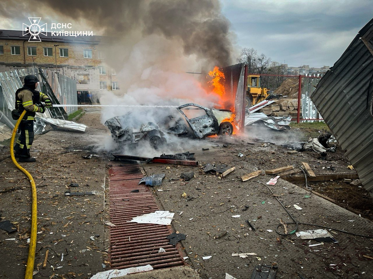 Aftermath in Bucha Ukraine showing destruction and civilian casualties during 2022 conflict