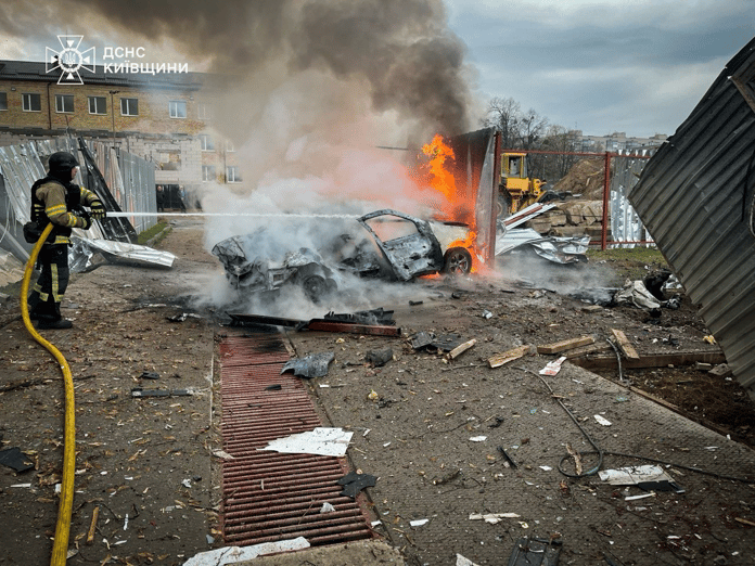 Aftermath in Bucha Ukraine showing destruction and civilian casualties during 2022 conflict