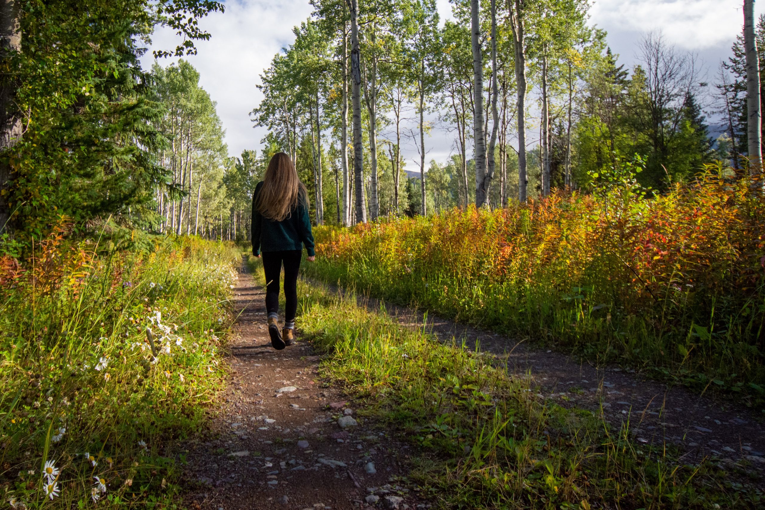 Person enjoying outdoor life during digital detox improving mental health