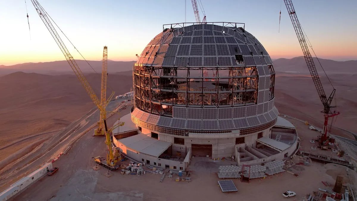Construction of the Extremely Large Telescope in Chile’s Atacama Desert
