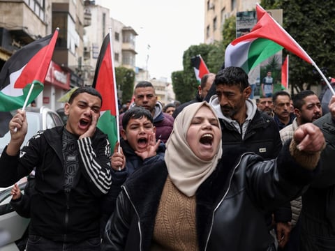 Palestinian protesters rally in West Bank against Israel death penalty law amid Gaza genocide outrage