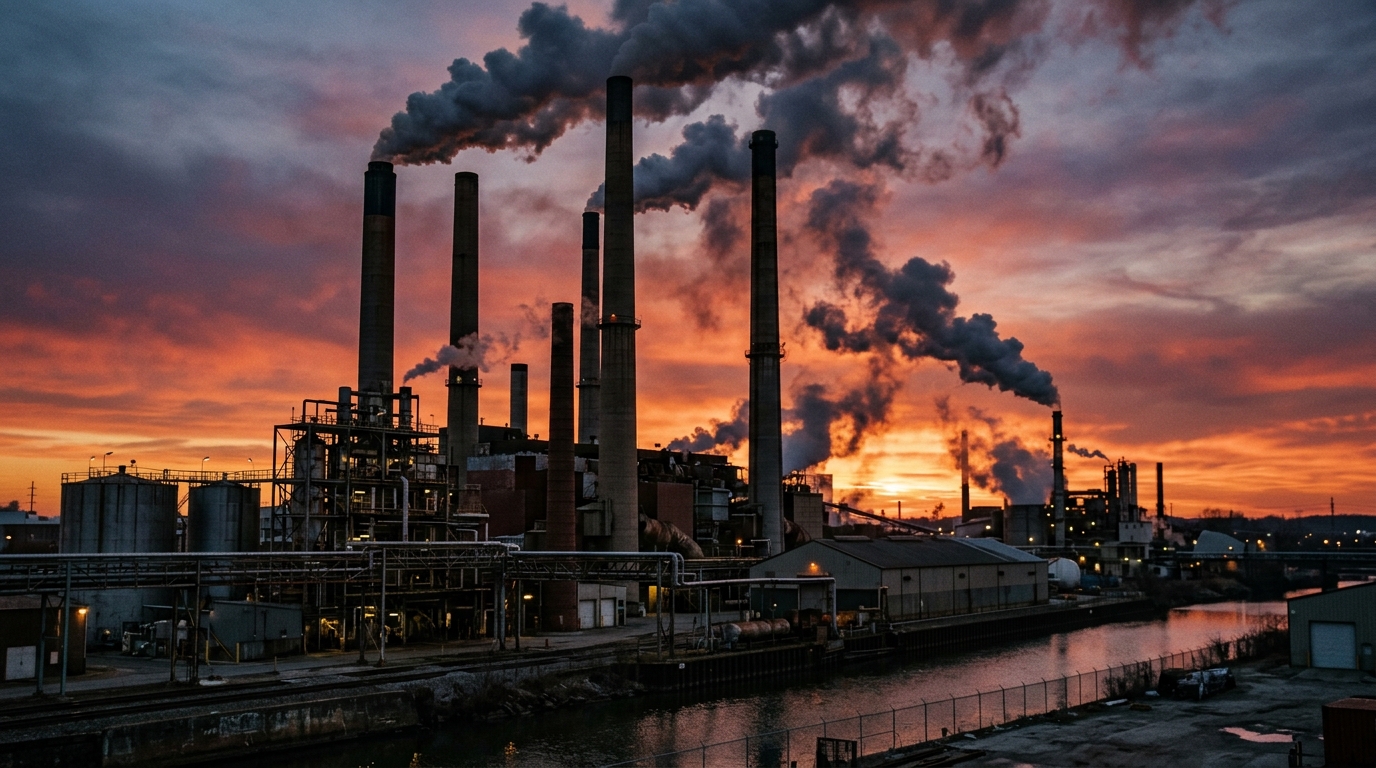 industrial emissions smokestacks climate regulation rollback United States